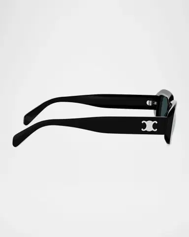 Celine Men's Triomphe Rectangular Acetate Sunglasses | Thumbnail 4 Celine Men's Triomphe Rectangular Acetate Sunglasses | Thumbnail 4