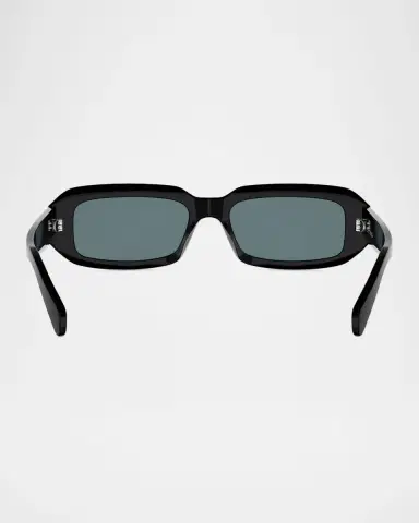 Celine Men's Triomphe Rectangular Acetate Sunglasses | Thumbnail 7 Celine Men's Triomphe Rectangular Acetate Sunglasses | Thumbnail 7