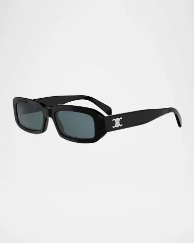 Celine Men's Triomphe Rectangular Acetate Sunglasses | Thumbnail 8 Celine Men's Triomphe Rectangular Acetate Sunglasses | Thumbnail 8