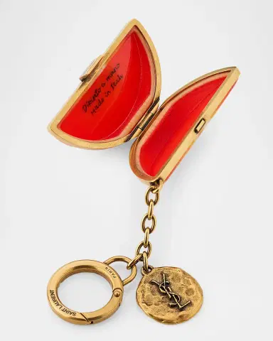 Saint Laurent YSL Resin Orange Keyring | Thumbnail 3 Saint Laurent YSL Resin Orange Keyring | Thumbnail 3