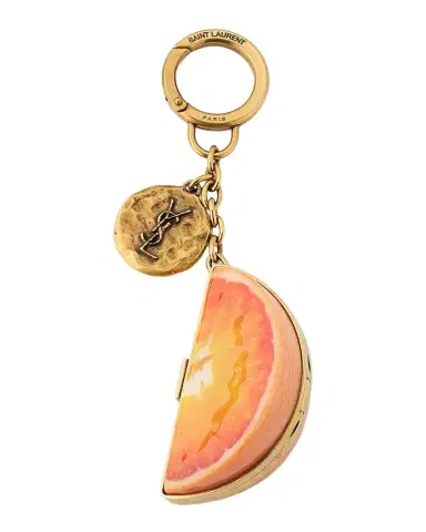 Saint Laurent YSL Resin Orange Keyring | Thumbnail 1 Saint Laurent YSL Resin Orange Keyring | Thumbnail 1