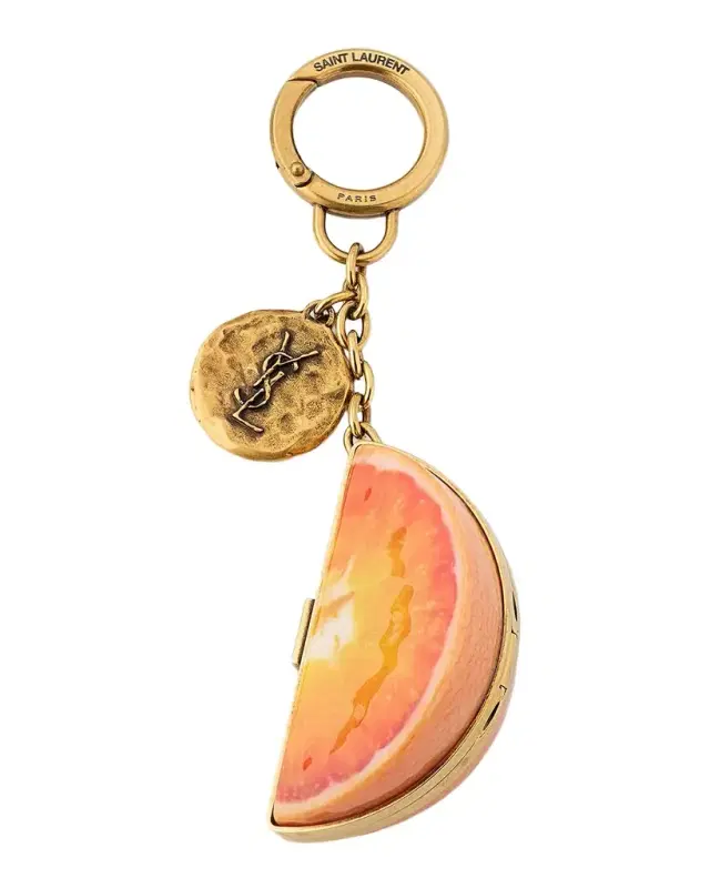 Saint Laurent YSL Resin Orange Keyring