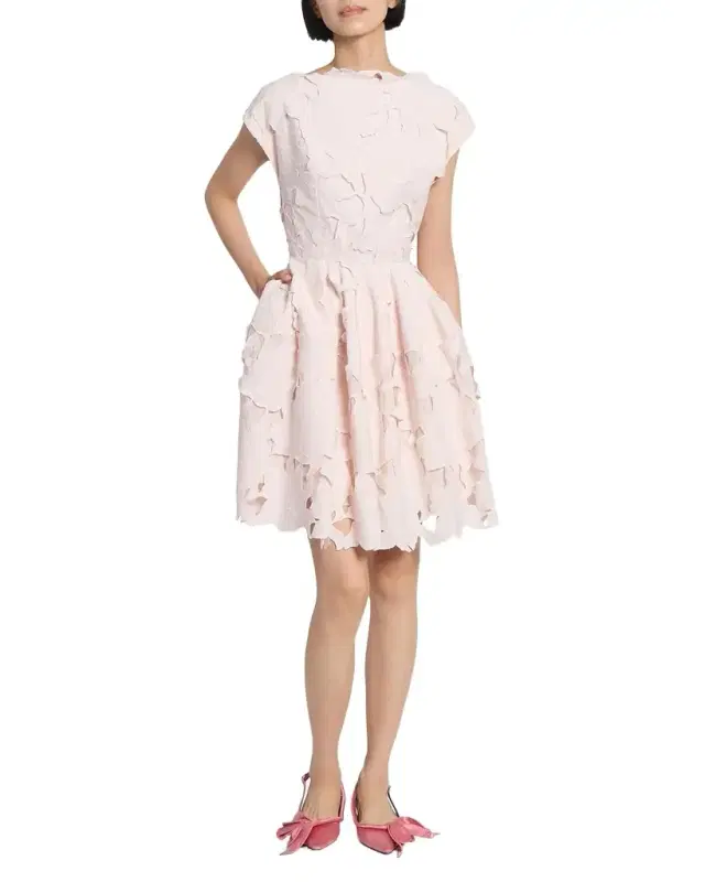Cameo Guipure Lace Mini Dress