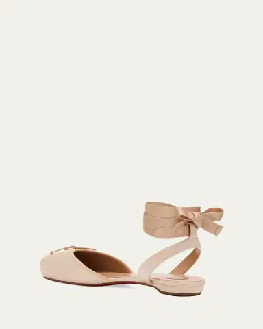 Christian Louboutin Cassia Satin Lace-Up Ballerina Flats | Thumbnail 4 Christian Louboutin Cassia Satin Lace-Up Ballerina Flats | Thumbnail 4