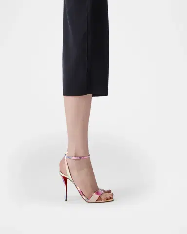 Christian Louboutin 100mm Miss Z Tie-Dye Patent Leather Sandals | Thumbnail 2 Christian Louboutin 100mm Miss Z Tie-Dye Patent Leather Sandals | Thumbnail 2