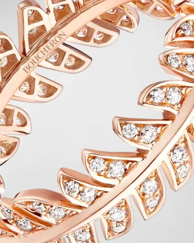 Boucheron Rose Gold Plume de Paon Ring, EU 51 / US 5.75 | Thumbnail 4