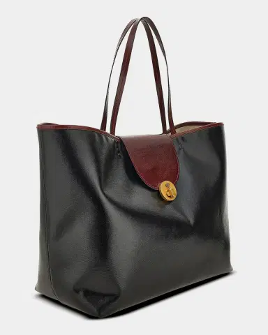 Versace Vivian Large Coated Canvas Leather-Trim Tote Bag | Thumbnail 2