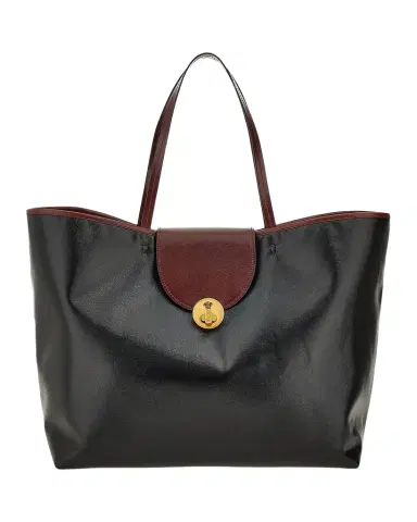 Versace Vivian Large Coated Canvas Leather-Trim Tote Bag | Thumbnail 1
