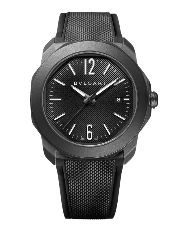 41mm Octo Roma Automatic Watch with Black Dial