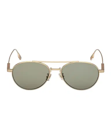 Zegna Men's Double-Bridge Titanium Round Sunglasses | Thumbnail 1 Zegna Men's Double-Bridge Titanium Round Sunglasses | Thumbnail 1