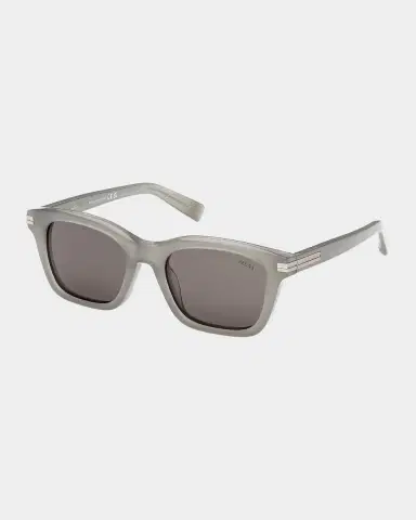 Zegna Men's Acetate Rectangle Sunglasses | Thumbnail 4 Zegna Men's Acetate Rectangle Sunglasses | Thumbnail 4