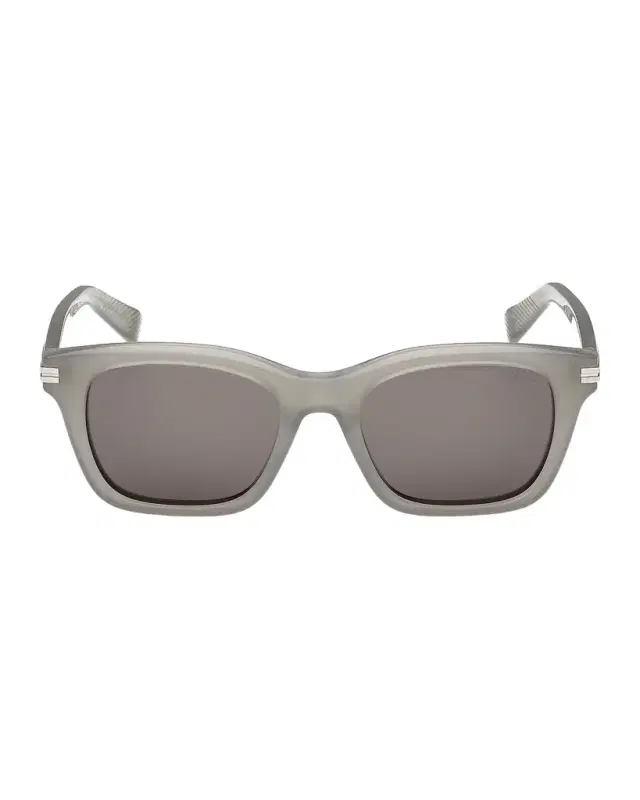 ZEGNA Men 's Acetate Rectangle Sunglasses