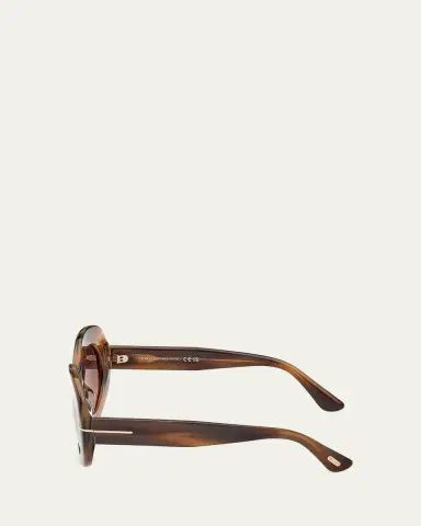 Tom Ford Claudette 51MM Oval Sunglasses | Thumbnail 3 Tom Ford Claudette 51MM Oval Sunglasses | Thumbnail 3