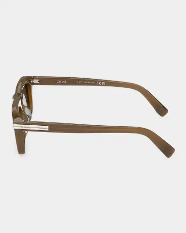 Zegna Men's Acetate Rectangle Sunglasses | Thumbnail 5 Zegna Men's Acetate Rectangle Sunglasses | Thumbnail 5