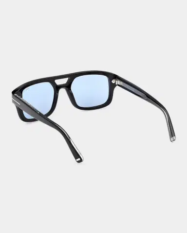 Tom Ford Men's Icon Double-Bridge Acetate Rectangle Sunglasses | Thumbnail 2 Tom Ford Men's Icon Double-Bridge Acetate Rectangle Sunglasses | Thumbnail 2