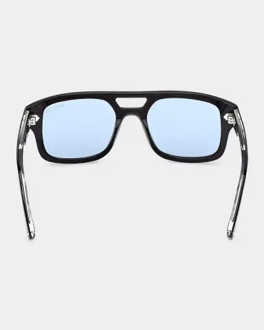 Tom Ford Men's Icon Double-Bridge Acetate Rectangle Sunglasses | Thumbnail 4 Tom Ford Men's Icon Double-Bridge Acetate Rectangle Sunglasses | Thumbnail 4