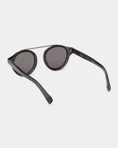 Zegna Men's Top-Bar Acetate Round Sunglasses | Thumbnail 4 Zegna Men's Top-Bar Acetate Round Sunglasses | Thumbnail 4