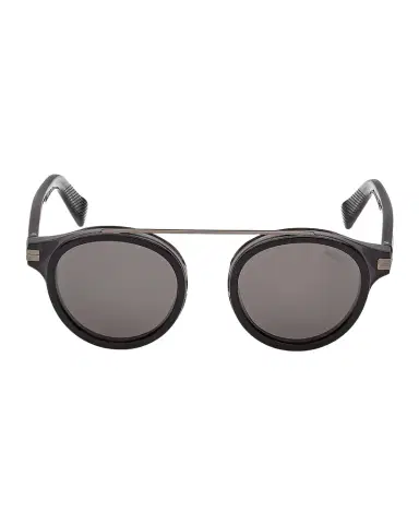 Zegna Men's Top-Bar Acetate Round Sunglasses | Thumbnail 1 Zegna Men's Top-Bar Acetate Round Sunglasses | Thumbnail 1