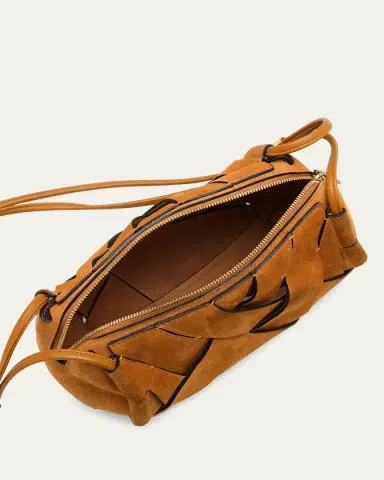Ulla Johnson Charlotte Woven Suede Camera Bag | Thumbnail 4