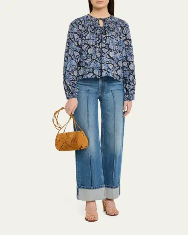 Ulla Johnson Charlotte Woven Suede Camera Bag | Thumbnail 5