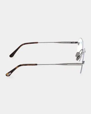 Tom Ford Men's Rimless T-Logo Metal Round Eyeglasses | Thumbnail 6 Tom Ford Men's Rimless T-Logo Metal Round Eyeglasses | Thumbnail 6