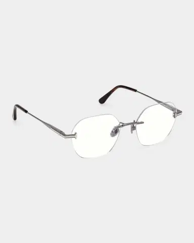 Tom Ford Men's Rimless T-Logo Metal Round Eyeglasses | Thumbnail 8 Tom Ford Men's Rimless T-Logo Metal Round Eyeglasses | Thumbnail 8