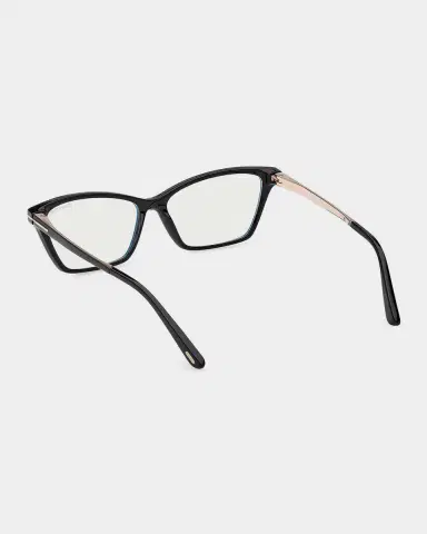 Tom Ford 56MM Blue Block Rectangular Eyeglasses | Thumbnail 4