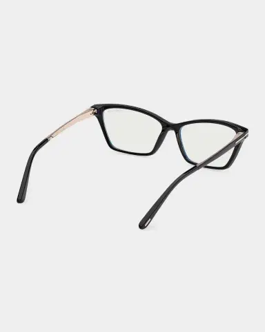 Tom Ford 56MM Blue Block Rectangular Eyeglasses | Thumbnail 7