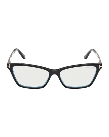 Tom Ford 56MM Blue Block Rectangular Eyeglasses | Thumbnail 1