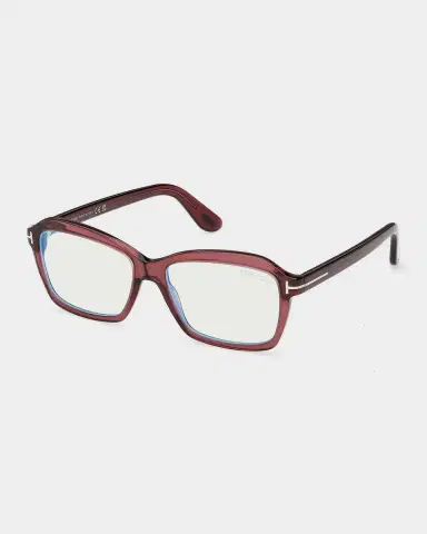 Tom Ford 54MM Blue Block Rectangular Eyeglasses | Thumbnail 2
