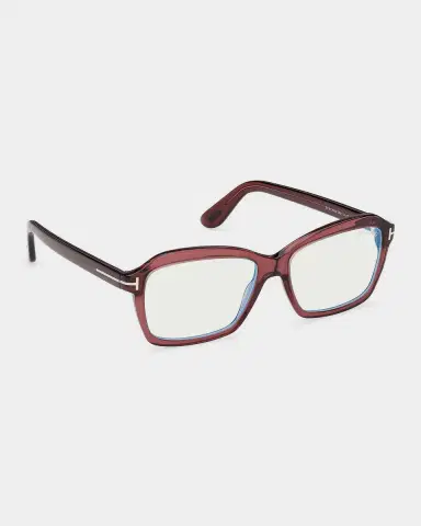 Tom Ford 54MM Blue Block Rectangular Eyeglasses | Thumbnail 9