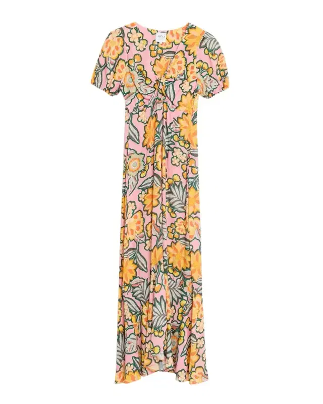 MISA Los Angeles Amara Desert Floral Midi Dress