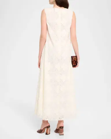 Misa Los Angeles Sylvie Crochet Maxi Dress | Thumbnail 3