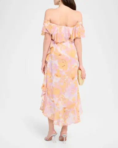 MISA Los Angeles Carla Floral Off-Shoulder Maxi Dress | Thumbnail 3