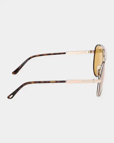 Tom Ford Men's Rupert 02 63mm Metal & Acetate Aviator Sunglasses | Thumbnail 3 Tom Ford Men's Rupert 02 63mm Metal & Acetate Aviator Sunglasses | Thumbnail 3