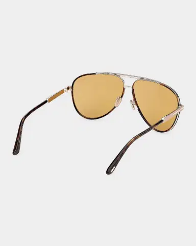 Tom Ford Men's Rupert 02 63mm Metal & Acetate Aviator Sunglasses | Thumbnail 6 Tom Ford Men's Rupert 02 63mm Metal & Acetate Aviator Sunglasses | Thumbnail 6