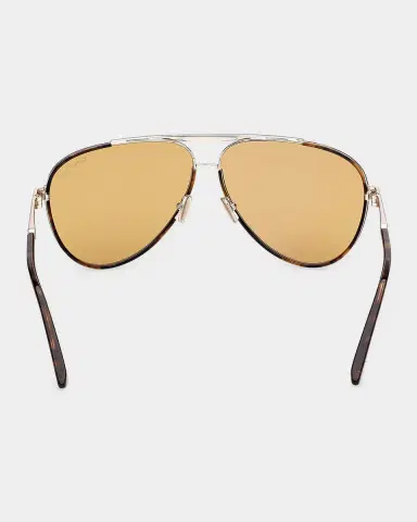 Tom Ford Men's Rupert 02 63mm Metal & Acetate Aviator Sunglasses | Thumbnail 7 Tom Ford Men's Rupert 02 63mm Metal & Acetate Aviator Sunglasses | Thumbnail 7