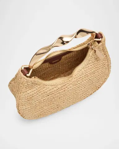 Simkhai Nixi Twist Raffia Top-Handle Bag | Thumbnail 2