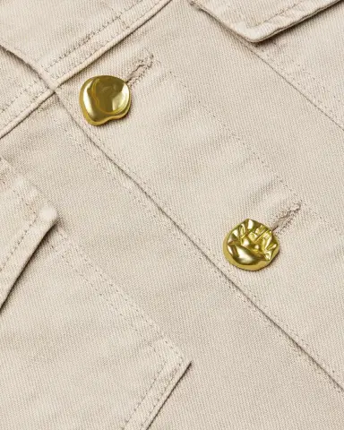 L'Agence Anouk Collarless Denim Jacket | Thumbnail 6 L'Agence Anouk Collarless Denim Jacket | Thumbnail 6