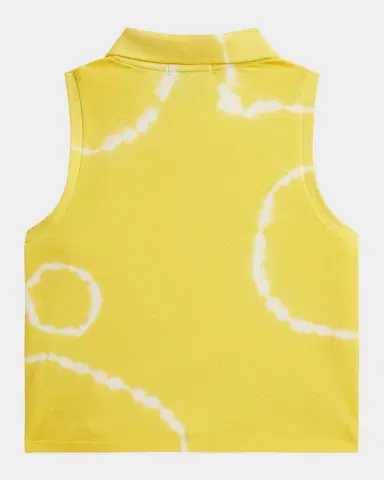 Polo Ralph Lauren Girl 's Tie-Dye Mesh Boxy Polo Shirt, Size S-XL | Thumbnail 3 Polo Ralph Lauren Girl 's Tie-Dye Mesh Boxy Polo Shirt, Size S-XL | Thumbnail 3