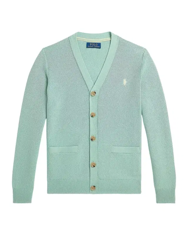 Little Boy 's & Boy 's Mesh-Knit Cotton V-Neck Cardigan