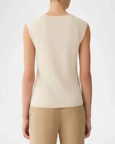 Lafayette 148 New York Crewneck Cotton-Silk Shell | Thumbnail 3 Lafayette 148 New York Crewneck Cotton-Silk Shell | Thumbnail 3