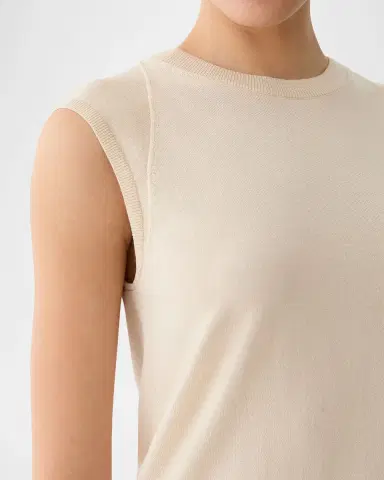 Lafayette 148 New York Crewneck Cotton-Silk Shell | Thumbnail 5 Lafayette 148 New York Crewneck Cotton-Silk Shell | Thumbnail 5