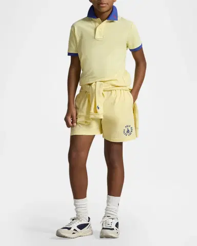 Polo Ralph Lauren Little Boy 's & Boy 's Stretch Cotton Mesh Polo Shirt | Thumbnail 2