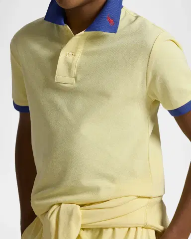 Polo Ralph Lauren Little Boy 's & Boy 's Stretch Cotton Mesh Polo Shirt | Thumbnail 5