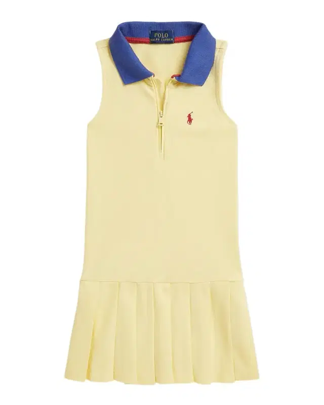 Little Girl 's & Girl 's Pleated Mesh Quarter-Zip Polo Dress