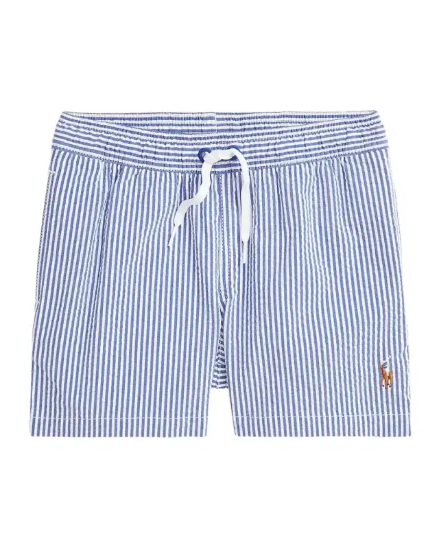 Little Boy 's & Boy 's Traveler Stretch Seersucker Swim Trunk