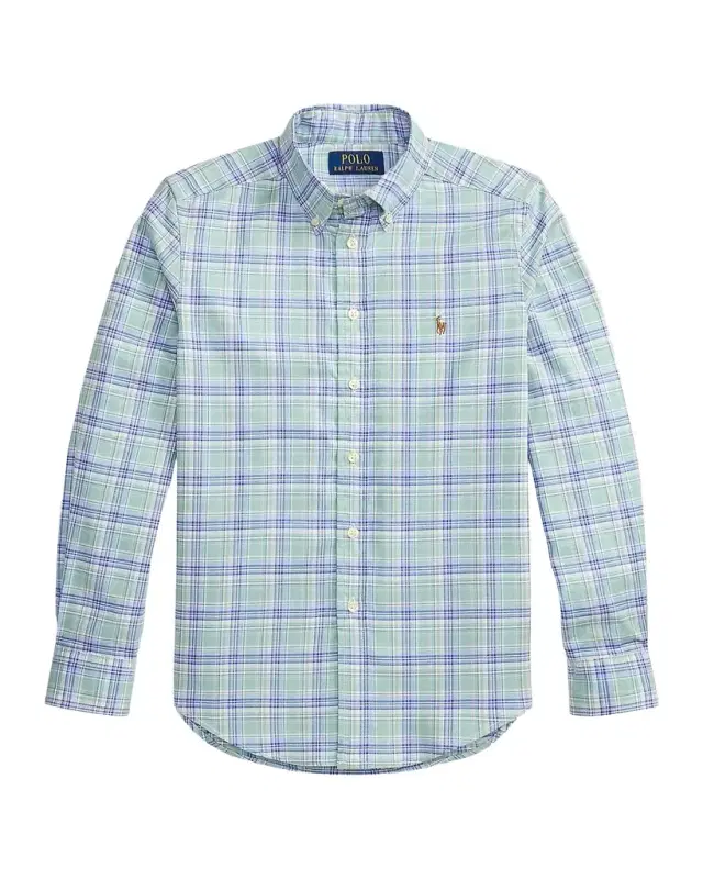 Little Boy 's & Boy 's Plaid Performance Oxford Shirt