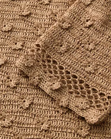 Lafayette 148 New York Floral Paper Ribbon Crochet Sweater | Thumbnail 6 Lafayette 148 New York Floral Paper Ribbon Crochet Sweater | Thumbnail 6