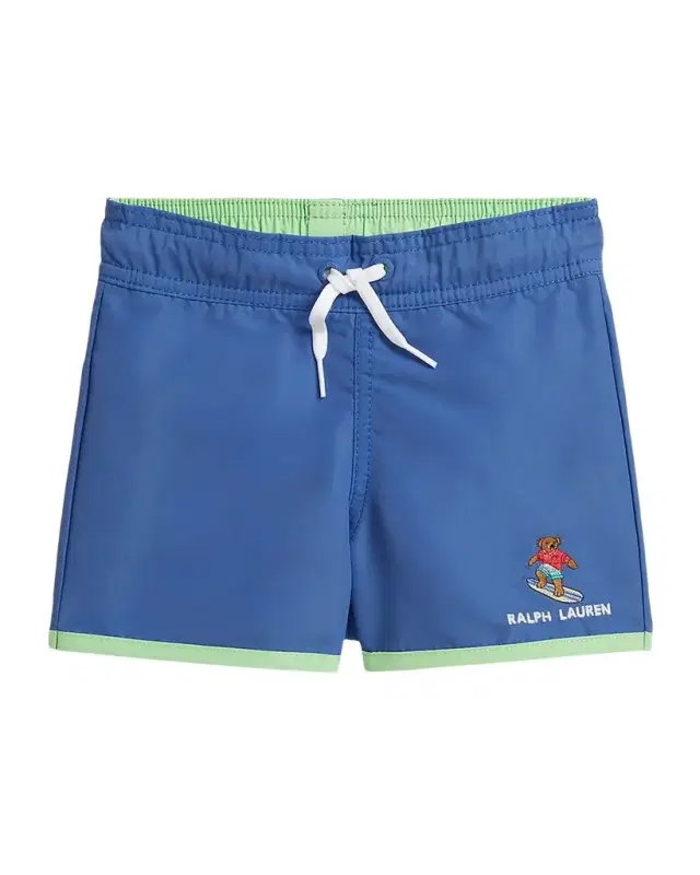 Little Boy 's & Boy 's Polo Bear Swim Trunk